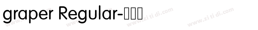 graper Regular字体转换